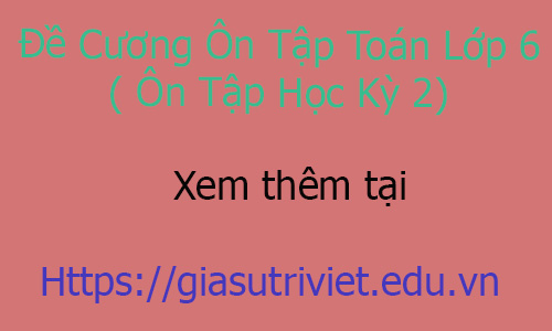 Ôn Tập Cuối Năm Toán Lớp 6 Số Học Và Hình Học