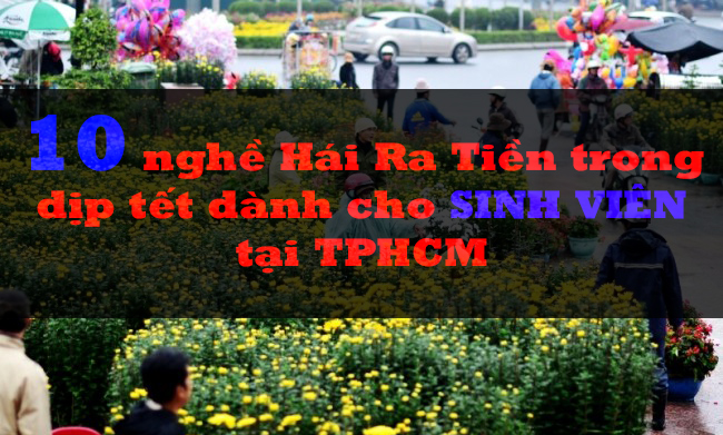 10 nghề Hái Ra Tiền trong dịp tết dành cho sinh viên tại Tphcm