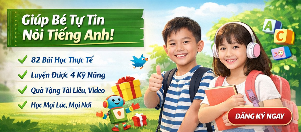 Nội dung khóa học tiếng anh cho trẻ